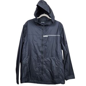 Burton Breezerite Black Lightweight Packable Jacket Hooded Outdoor Mens Size L